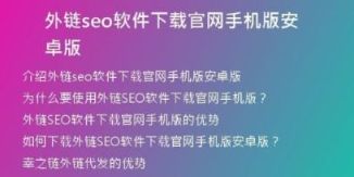 外鏈seo軟件下載官網(wǎng)手機(jī)版安卓版